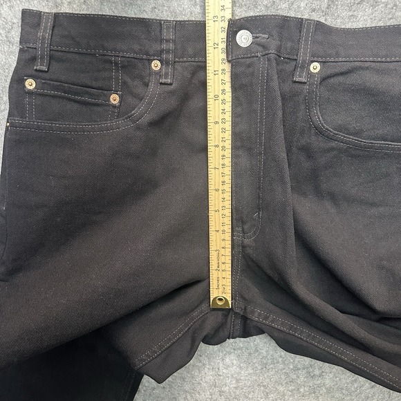 Vintage Levi's 550 Black Jeans 38x30 (36x29) Mens Batwing Relaxed Fit Baggy‎ Y2K - Picture 9 of 11